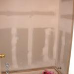 This is basically the same view as the BEFORE pic but sans toilet, carpet, and wallpaper